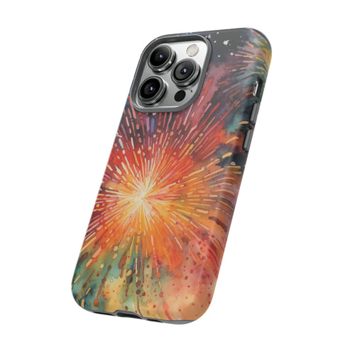 Summer Fireworks in Watercolor - Impact Resistant Phone Case